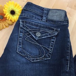 Silver Jeans with Flap pockets
